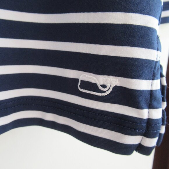 Vineyard Vines Womens Striped Sankaty Striped Nautical Top Size Small Blue White - Picture 2 of 9